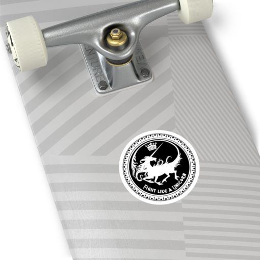 Fight like a Unicorn - Round Stickers, IndoorOutdoor - Image 8
