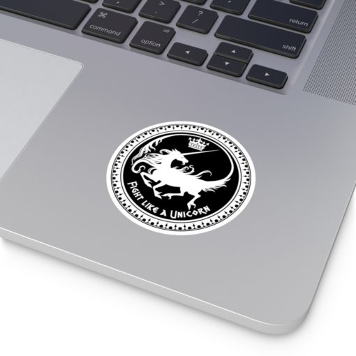 Fight like a Unicorn - Round Stickers, IndoorOutdoor - Image 9