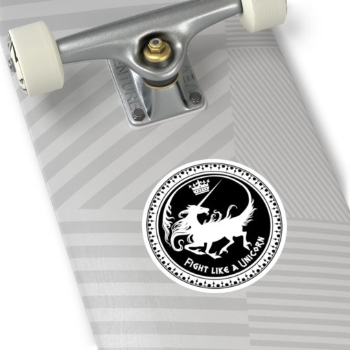 Fight like a Unicorn - Round Stickers, IndoorOutdoor - Image 11