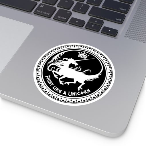 Fight like a Unicorn - Round Stickers, IndoorOutdoor - Image 12