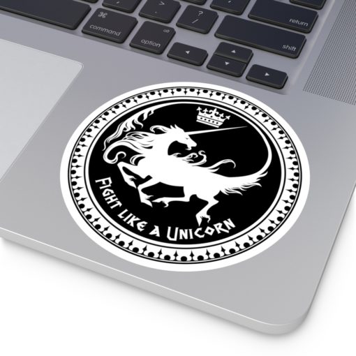 Fight like a Unicorn - Round Stickers, IndoorOutdoor - Image 15