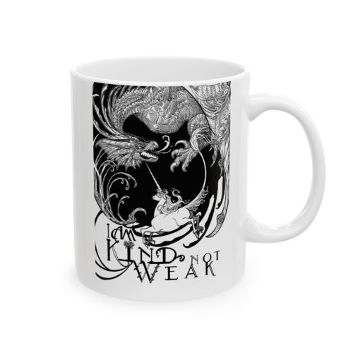 Kind Not Weak - Ceramic Mug, (11oz, 15oz) - Image 5