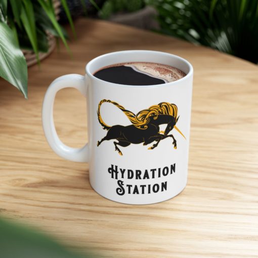 Unicorn Hydration Station - Ceramic Mug, (11oz, 15oz) - Image 9