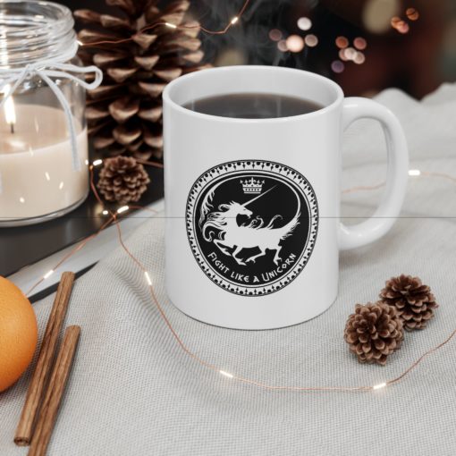 Fight Like a Unicorn - Ceramic Mug, (11oz, 15oz) - Image 6