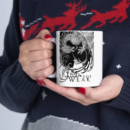 Kind Not Weak - Ceramic Mug, (11oz, 15oz) - Image 12