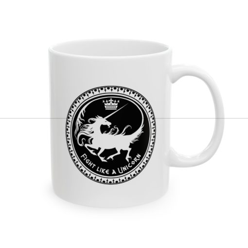Fight Like a Unicorn - Ceramic Mug, (11oz, 15oz) - Image 5