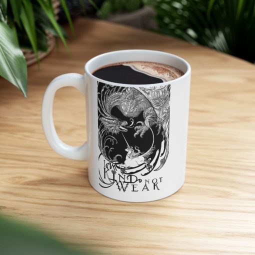 Kind Not Weak - Ceramic Mug, (11oz, 15oz) - Image 9