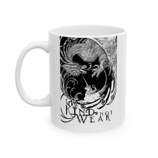 Kind Not Weak - Ceramic Mug, (11oz, 15oz) - Image 4