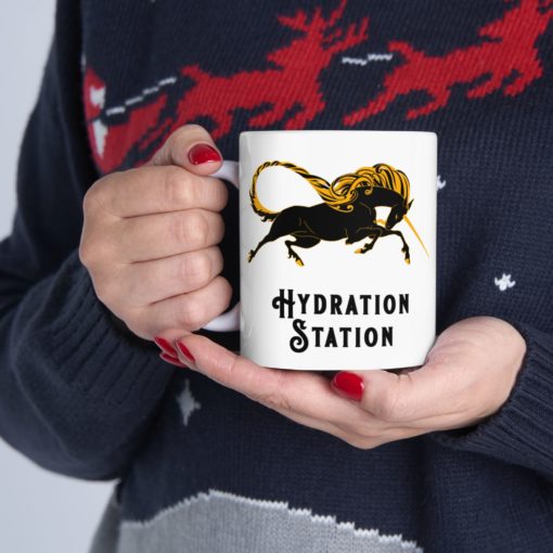 Unicorn Hydration Station - Ceramic Mug, (11oz, 15oz) - Image 12