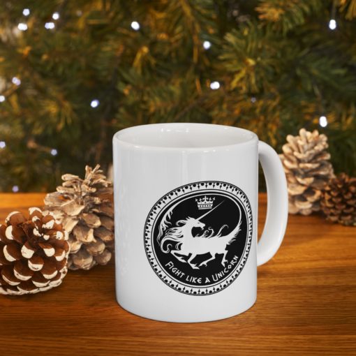Fight Like a Unicorn - Ceramic Mug, (11oz, 15oz) - Image 10