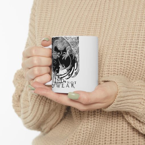 Kind Not Weak - Ceramic Mug, (11oz, 15oz) - Image 11