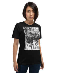 Fight Like A Unicorn Unisex t-shirt