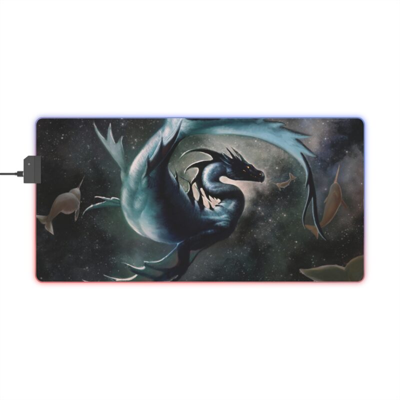Cosmic Seas - LED Gaming Mouse Pad - Dynamic RGB Light-Up Desk Accessory
