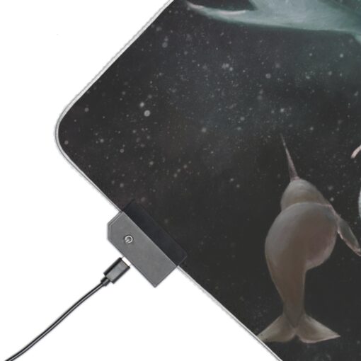 Cosmic Seas - LED Gaming Mouse Pad - Dynamic RGB Light-Up Desk Accessory - Image 3
