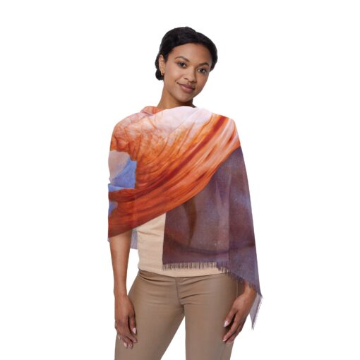 Daughter of the Cosmos - Artistic Light Scarf - Unique Colorful Design for Everyday Elegance - Image 5