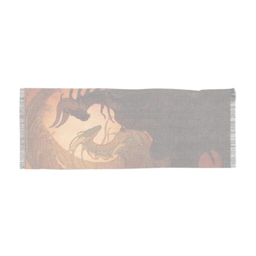 The Lovers Tarot - Bohemian Dragon Design Light Scarf – Artistic Wrap for All Seasons - Image 2