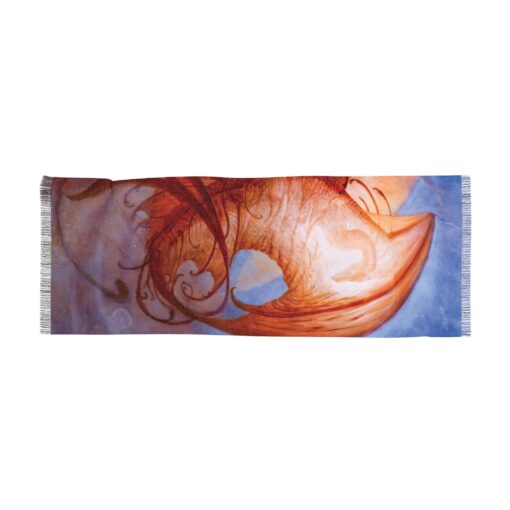 Daughter of the Cosmos - Artistic Light Scarf - Unique Colorful Design for Everyday Elegance