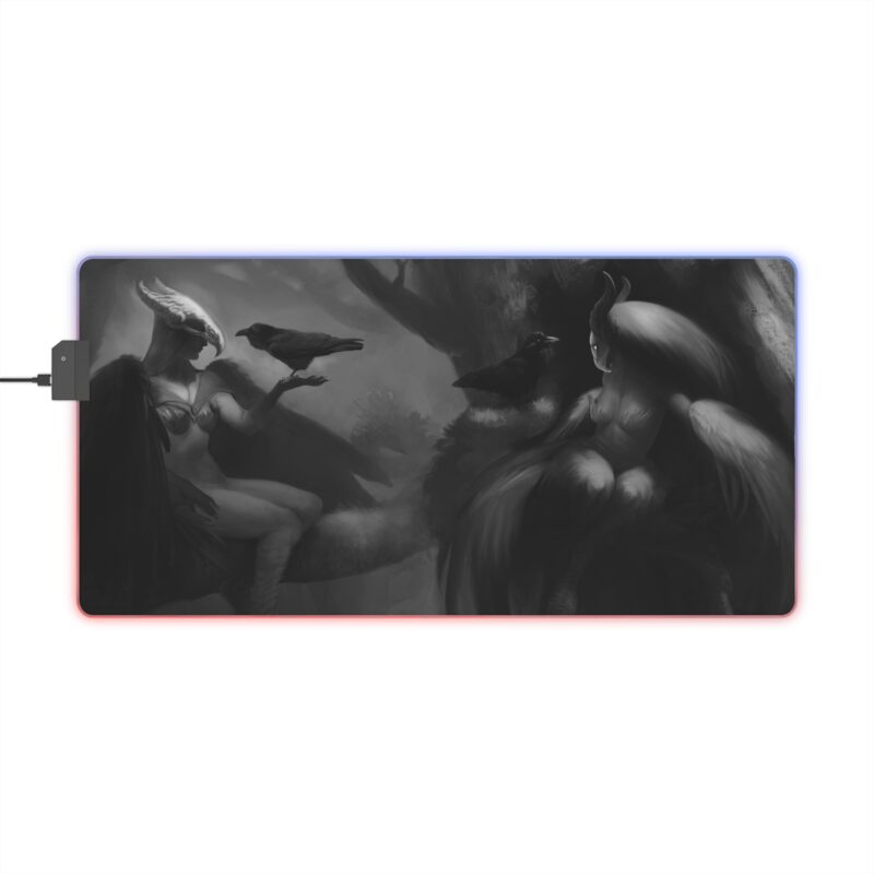 Harpy Sisters - LED Gaming Mouse Pad - Illuminated Surface for Gamers