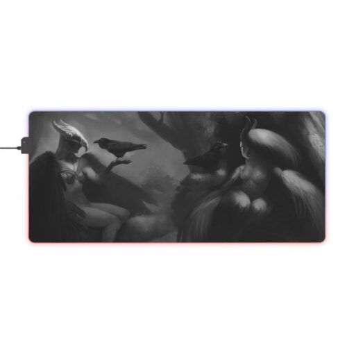 Harpy Sisters - LED Gaming Mouse Pad - Illuminated Surface for Gamers - Image 5